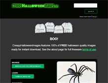 Tablet Screenshot of creepyhalloweenimages.com